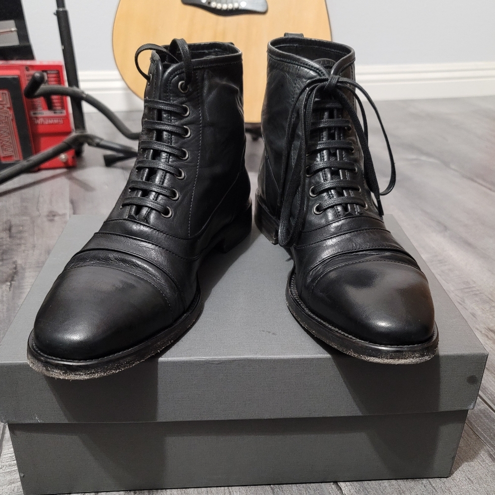 John Varvatos Collection Fleetwood Laceup Boots